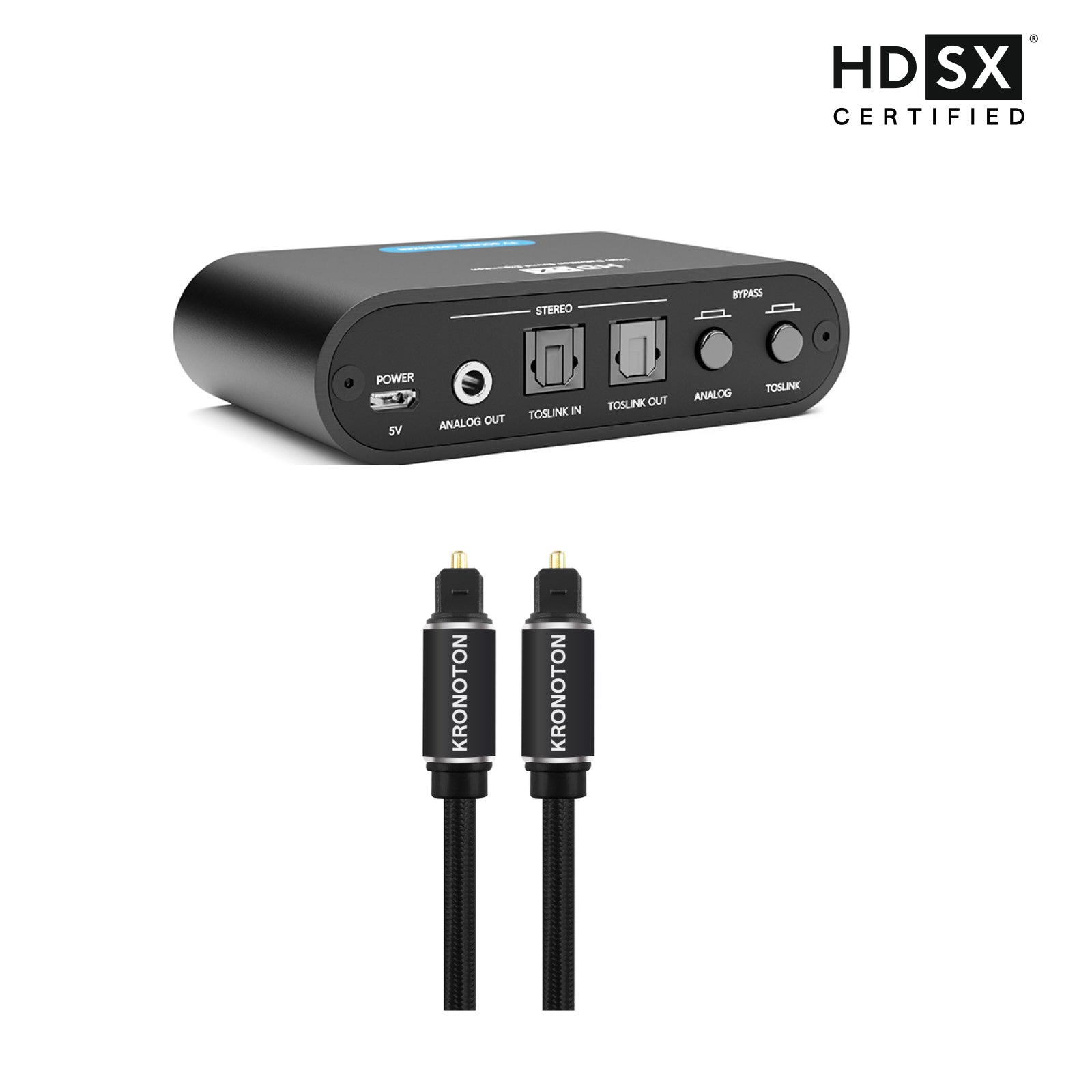 HDSX TV Sound Optimizer TOSLINK Connect Set