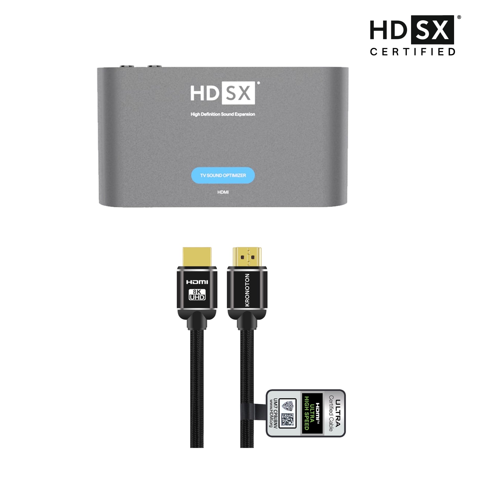 HDSX TV Sound Optimizer HDMI ARC Connect Set