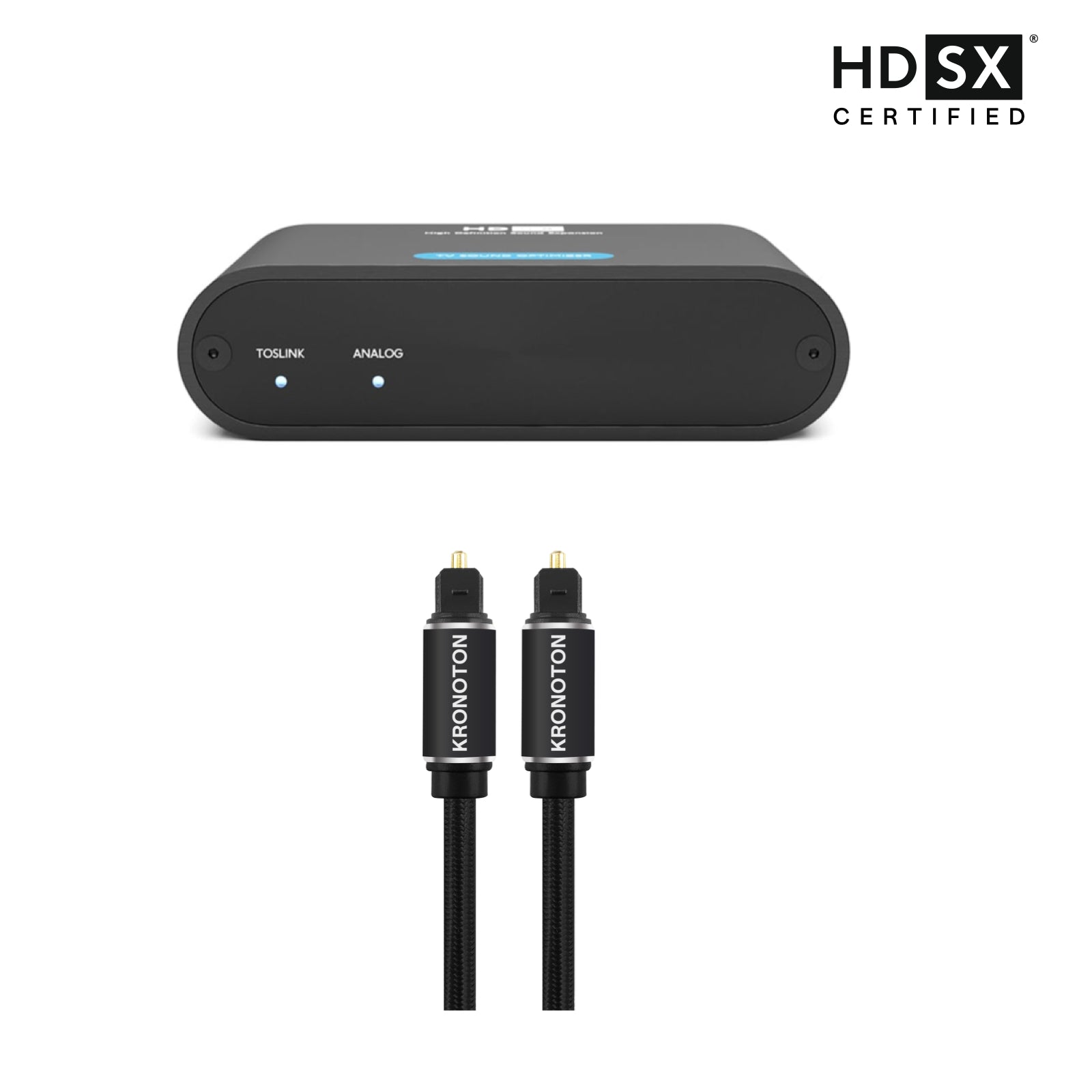 HDSX TV Sound Optimizer TOSLINK Connect Set